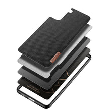 Заредете изображение във визуализатора на галерията – Dux Ducis Fino case covered with nylon material for Samsung Galaxy S21 5G black - TopMag
