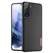 Заредете изображение във визуализатора на галерията – Dux Ducis Fino case covered with nylon material for Samsung Galaxy S21+ 5G (S21 Plus 5G) black - TopMag
