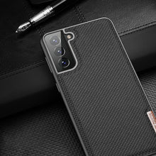 Заредете изображение във визуализатора на галерията – Dux Ducis Fino case covered with nylon material for Samsung Galaxy S21+ 5G (S21 Plus 5G) black - TopMag

