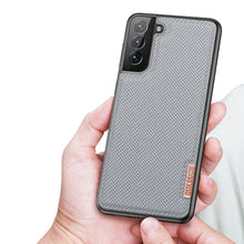 Заредете изображение във визуализатора на галерията – Dux Ducis Fino case covered with nylon material for Samsung Galaxy S21+ 5G (S21 Plus 5G) gray - TopMag

