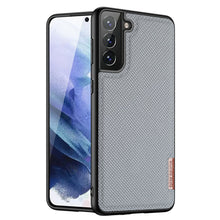 Заредете изображение във визуализатора на галерията – Dux Ducis Fino case covered with nylon material for Samsung Galaxy S21+ 5G (S21 Plus 5G) gray - TopMag
