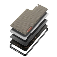 Заредете изображение във визуализатора на галерията – Dux Ducis Fino case covered with nylon material for Samsung Galaxy S21+ 5G (S21 Plus 5G) green - TopMag
