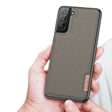 Заредете изображение във визуализатора на галерията – Dux Ducis Fino case covered with nylon material for Samsung Galaxy S21+ 5G (S21 Plus 5G) green - TopMag
