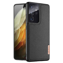 Заредете изображение във визуализатора на галерията – Dux Ducis Fino case covered with nylon material for Samsung Galaxy S21 Ultra 5G black - TopMag
