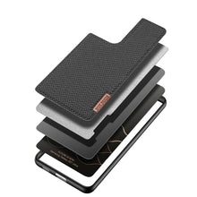 Заредете изображение във визуализатора на галерията – Dux Ducis Fino case covered with nylon material for Samsung Galaxy S21 Ultra 5G black - TopMag
