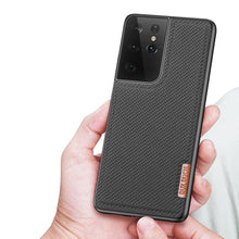 Заредете изображение във визуализатора на галерията – Dux Ducis Fino case covered with nylon material for Samsung Galaxy S21 Ultra 5G black - TopMag
