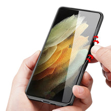 Заредете изображение във визуализатора на галерията – Dux Ducis Fino case covered with nylon material for Samsung Galaxy S21 Ultra 5G black - TopMag
