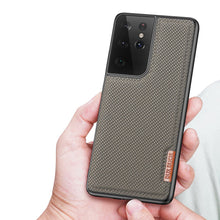 Заредете изображение във визуализатора на галерията – Dux Ducis Fino case covered with nylon material for Samsung Galaxy S21 Ultra 5G green - TopMag
