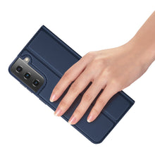 Заредете изображение във визуализатора на галерията – DUX DUCIS Skin Pro Bookcase type case for Samsung Galaxy S21 5G blue - TopMag
