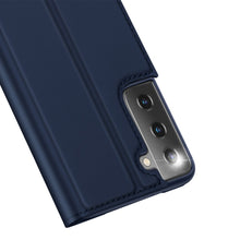Заредете изображение във визуализатора на галерията – DUX DUCIS Skin Pro Bookcase type case for Samsung Galaxy S21 Ultra 5G blue - TopMag
