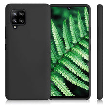 Заредете изображение във визуализатора на галерията – Silicone Case Soft Flexible Rubber Cover for Samsung Galaxy A42 5G black - TopMag
