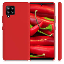 Заредете изображение във визуализатора на галерията – Silicone Case Soft Flexible Rubber Cover for Samsung Galaxy A42 5G red - TopMag
