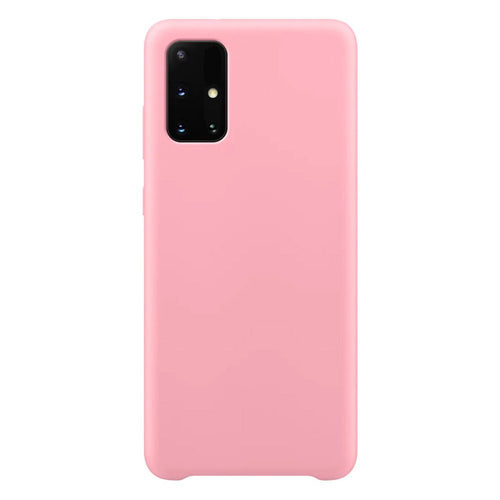 Silicone Case Soft Flexible Rubber Cover for Samsung Galaxy M51 pink - TopMag