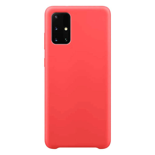 Silicone Case Soft Flexible Rubber Cover for Samsung Galaxy M51 red - TopMag