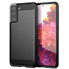 Заредете изображение във визуализатора на галерията – Carbon Case Flexible Cover TPU Case for Samsung Galaxy S21+ 5G (S21 Plus 5G) black - TopMag
