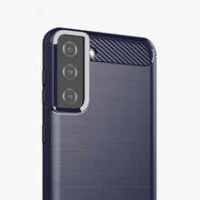 Заредете изображение във визуализатора на галерията – Carbon Case Flexible Cover TPU Case for Samsung Galaxy S21+ 5G (S21 Plus 5G) blue - TopMag
