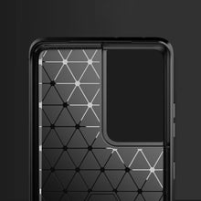 Заредете изображение във визуализатора на галерията – Carbon Case Flexible Cover TPU Case for Samsung Galaxy S21 Ultra 5G blue - TopMag
