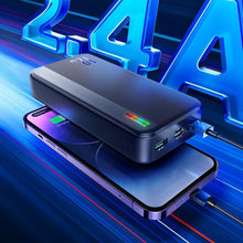 Заредете изображение във визуализатора на галерията – Joyroom powerbank 20000mAh Dazzling Series 12W black (JR-T017)
