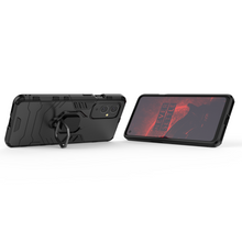 Заредете изображение във визуализатора на галерията – Ring Armor Case Kickstand Tough Rugged Cover for OnePlus 9 black - TopMag
