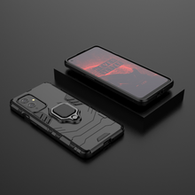 Заредете изображение във визуализатора на галерията – Ring Armor Case Kickstand Tough Rugged Cover for OnePlus 9 black - TopMag
