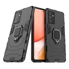 Заредете изображение във визуализатора на галерията – Ring Armor Case Kickstand Tough Rugged Cover for Samsung Galaxy A72 4G black - TopMag
