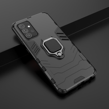 Заредете изображение във визуализатора на галерията – Ring Armor Case Kickstand Tough Rugged Cover for Samsung Galaxy A72 4G black - TopMag
