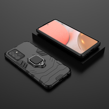Заредете изображение във визуализатора на галерията – Ring Armor Case Kickstand Tough Rugged Cover for Samsung Galaxy A72 4G black - TopMag
