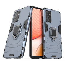 Заредете изображение във визуализатора на галерията – Ring Armor Case Kickstand Tough Rugged Cover for Samsung Galaxy A72 4G blue - TopMag
