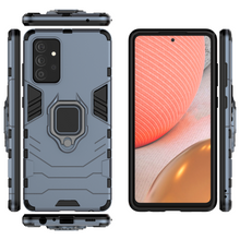 Заредете изображение във визуализатора на галерията – Ring Armor Case Kickstand Tough Rugged Cover for Samsung Galaxy A72 4G blue - TopMag
