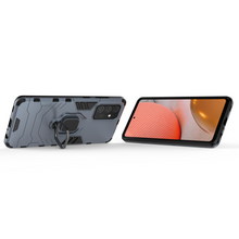 Заредете изображение във визуализатора на галерията – Ring Armor Case Kickstand Tough Rugged Cover for Samsung Galaxy A72 4G blue - TopMag
