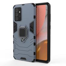 Заредете изображение във визуализатора на галерията – Ring Armor Case Kickstand Tough Rugged Cover for Samsung Galaxy A72 4G blue - TopMag
