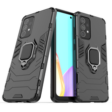 Заредете изображение във визуализатора на галерията – Ring Armor Case Kickstand Tough Rugged Cover for Samsung Galaxy A52s 5G / A52 5G / A52 4G black - TopMag
