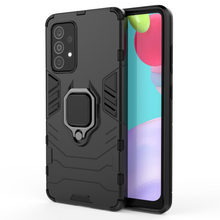 Заредете изображение във визуализатора на галерията – Ring Armor Case Kickstand Tough Rugged Cover for Samsung Galaxy A52s 5G / A52 5G / A52 4G black - TopMag
