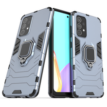 Заредете изображение във визуализатора на галерията – Ring Armor Case Kickstand Tough Rugged Cover for Samsung Galaxy A52s 5G / A52 5G / A52 4G blue - TopMag
