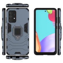 Заредете изображение във визуализатора на галерията – Ring Armor Case Kickstand Tough Rugged Cover for Samsung Galaxy A52s 5G / A52 5G / A52 4G blue - TopMag

