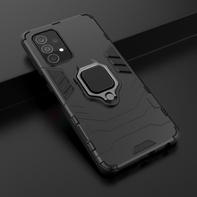 Заредете изображение във визуализатора на галерията – Ring Armor Case Kickstand Tough Rugged Cover for Samsung Galaxy A52s 5G / A52 5G / A52 4G blue - TopMag
