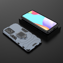 Заредете изображение във визуализатора на галерията – Ring Armor Case Kickstand Tough Rugged Cover for Samsung Galaxy A52s 5G / A52 5G / A52 4G blue - TopMag
