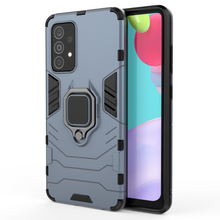 Заредете изображение във визуализатора на галерията – Ring Armor Case Kickstand Tough Rugged Cover for Samsung Galaxy A52s 5G / A52 5G / A52 4G blue - TopMag
