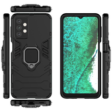 Заредете изображение във визуализатора на галерията – Ring Armor Case Kickstand Tough Rugged Cover for Samsung Galaxy A32 5G black - TopMag
