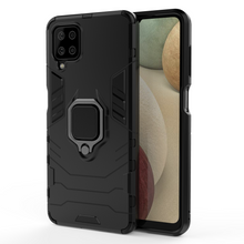 Заредете изображение във визуализатора на галерията – Ring Armor Case Kickstand Tough Rugged Cover for Samsung Galaxy A12 / Galaxy M12 black - TopMag
