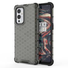 Заредете изображение във визуализатора на галерията – Honeycomb Case armor cover with TPU Bumper for OnePlus 9 black - TopMag

