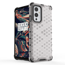 Заредете изображение във визуализатора на галерията – Honeycomb Case armor cover with TPU Bumper for OnePlus 9 black - TopMag

