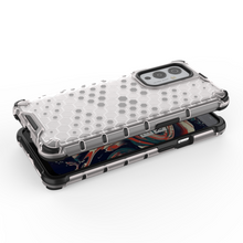 Заредете изображение във визуализатора на галерията – Honeycomb Case armor cover with TPU Bumper for OnePlus 9 black - TopMag
