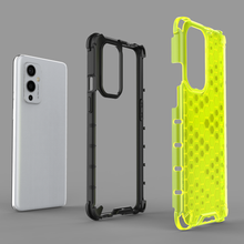 Заредете изображение във визуализатора на галерията – Honeycomb Case armor cover with TPU Bumper for OnePlus 9 black - TopMag
