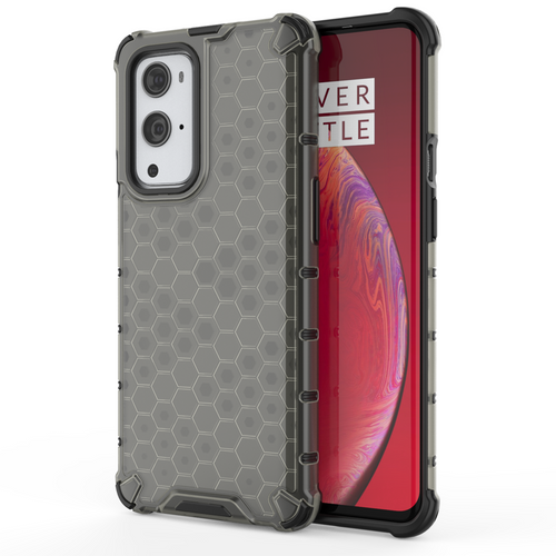 Honeycomb Case armor cover with TPU Bumper for OnePlus 9 Pro black - TopMag
