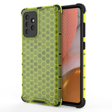 Заредете изображение във визуализатора на галерията – Honeycomb Case armor cover with TPU Bumper for Samsung Galaxy A72 4G green - TopMag
