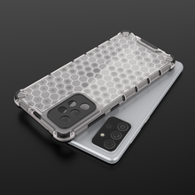 Заредете изображение във визуализатора на галерията – Honeycomb Case armor cover with TPU Bumper for Samsung Galaxy A72 4G transparent - TopMag
