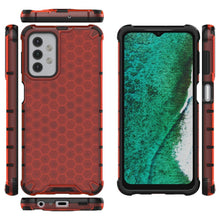 Заредете изображение във визуализатора на галерията – Honeycomb Case armor cover with TPU Bumper for Samsung Galaxy A32 5G red - TopMag
