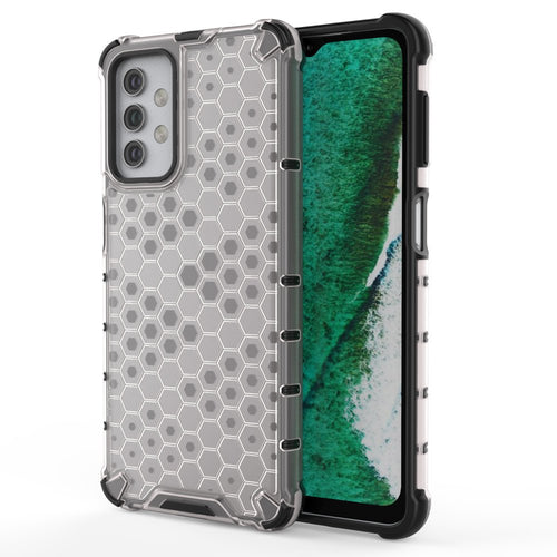 Honeycomb Case armor cover with TPU Bumper for Samsung Galaxy A32 5G transparent - TopMag