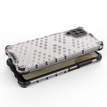 Заредете изображение във визуализатора на галерията – Honeycomb Case armor cover with TPU Bumper for Samsung Galaxy A12 / Galaxy M12 black - TopMag
